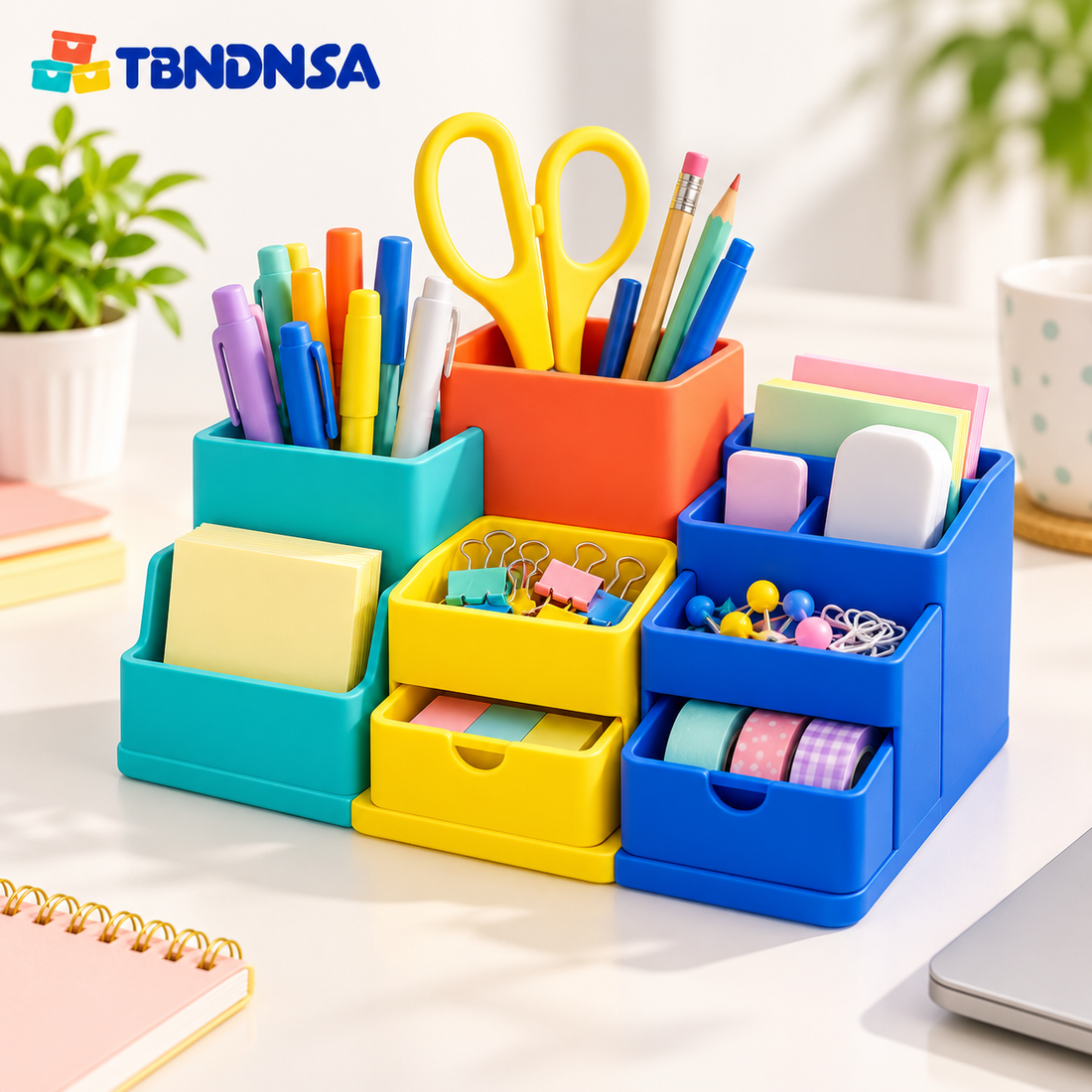 Colorful Modular Desktop Organizer Caddy