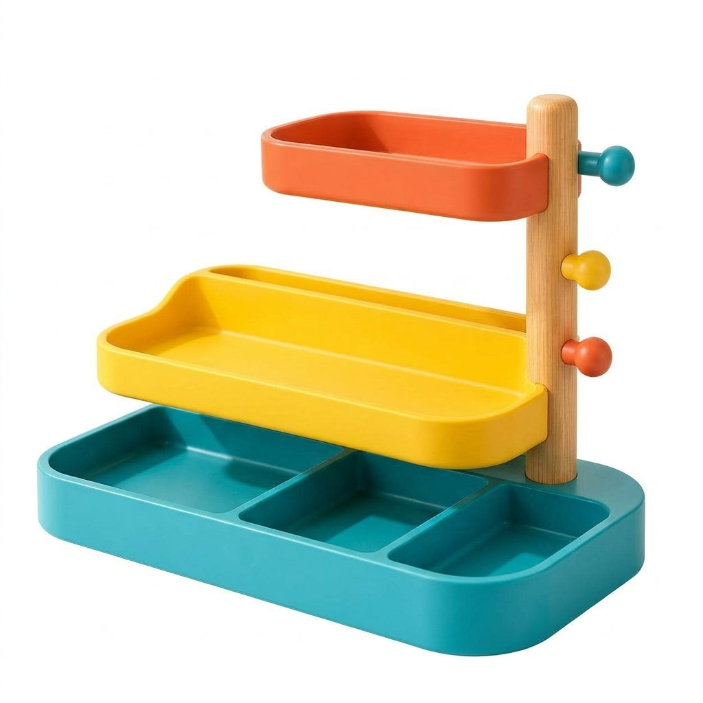 Colorful Multi-Level Entryway Valet Organizer
