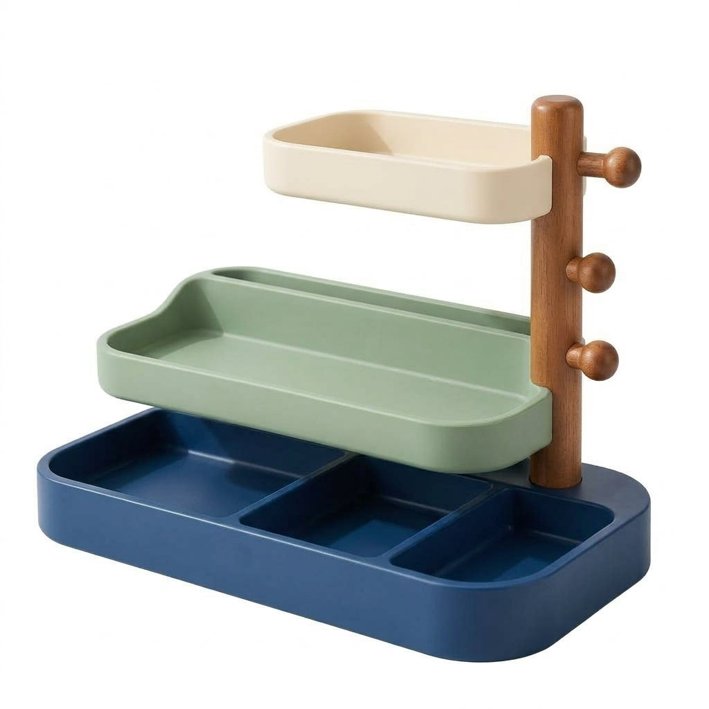 Colorful Multi-Level Entryway Valet Organizer