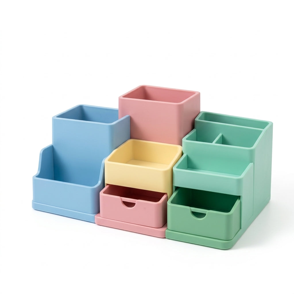Colorful Modular Desktop Organizer Caddy