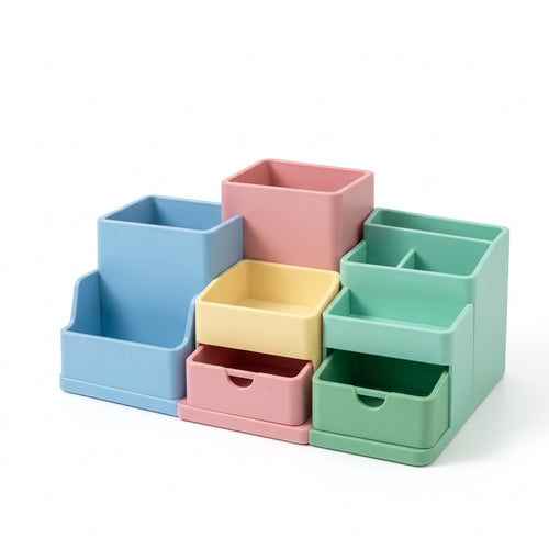 Colorful Modular Desktop Organizer Caddy